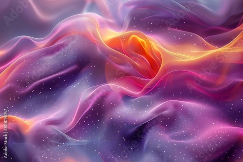 Abstract colorful wavy background,  Fantasy fractal texture,  Digital art,   rendering