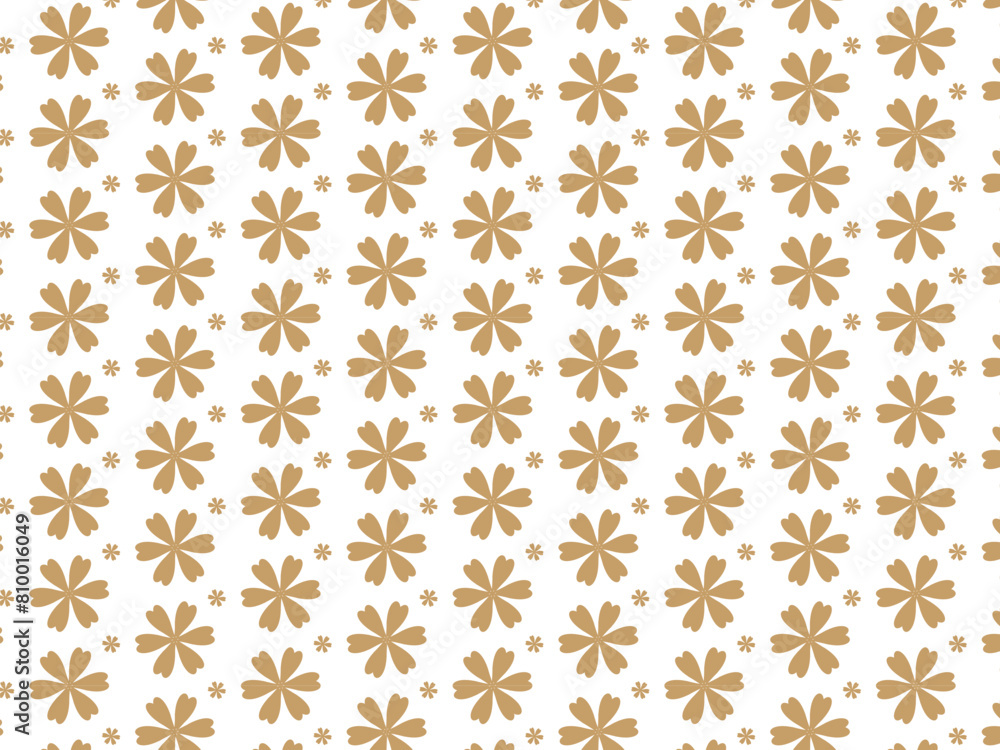 Floral  pattern seamless geometric line circle abstract design vector