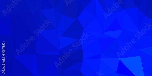 Dark blue vector triangle mosaic background.