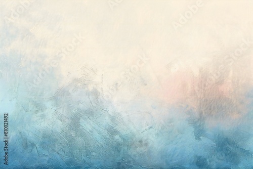 Abstract blue and white background texture with grunge brush strokes and stains photo