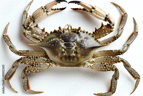 Crab isolated on white background, Clipping path included for easy editing