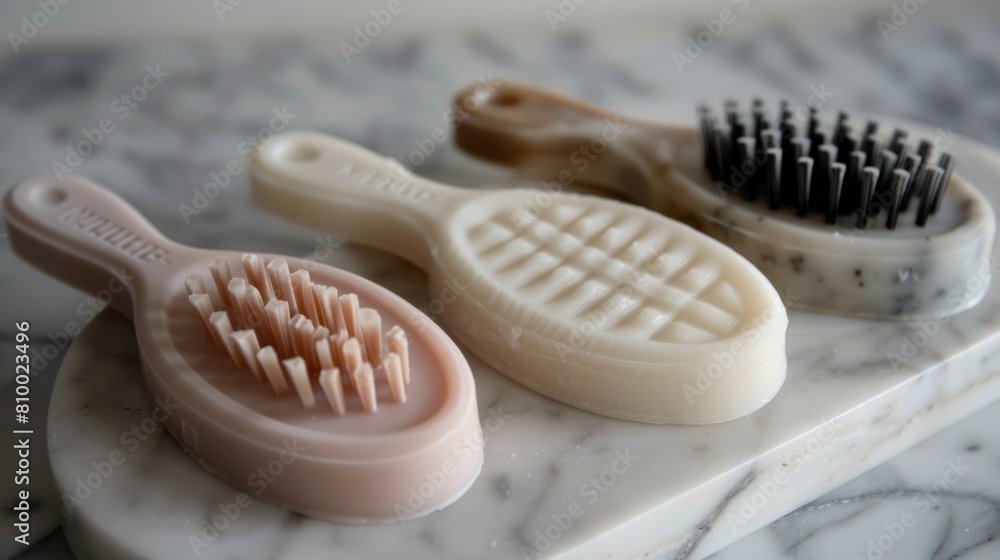 Textured Oval Soaps generative ai Textured Oval Soaps generative ai