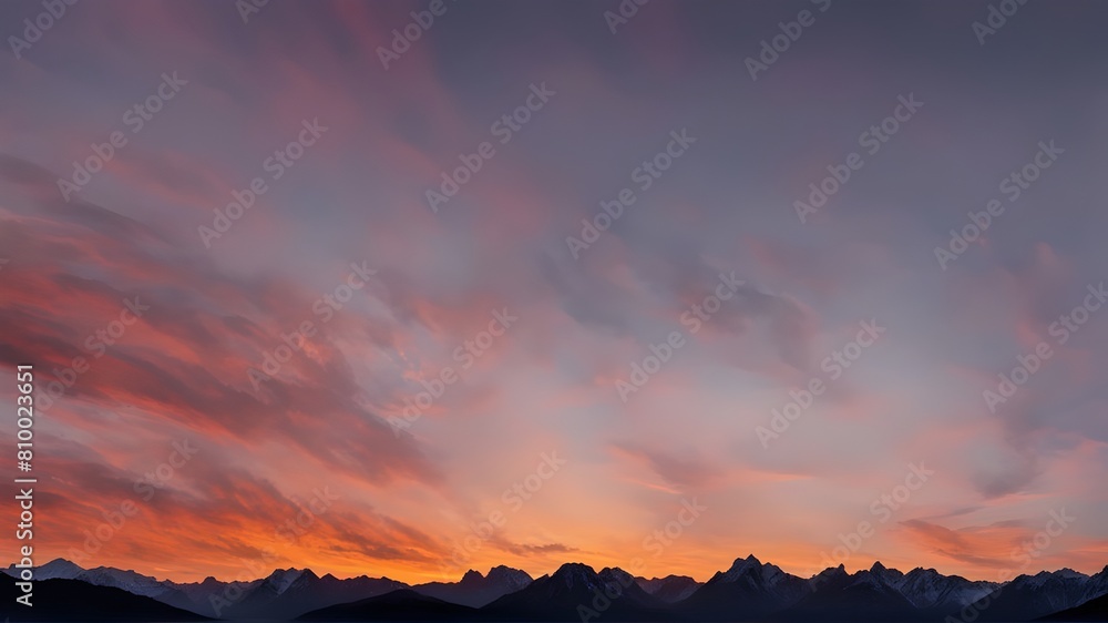 Fototapeta premium sunset-in-the-mountains