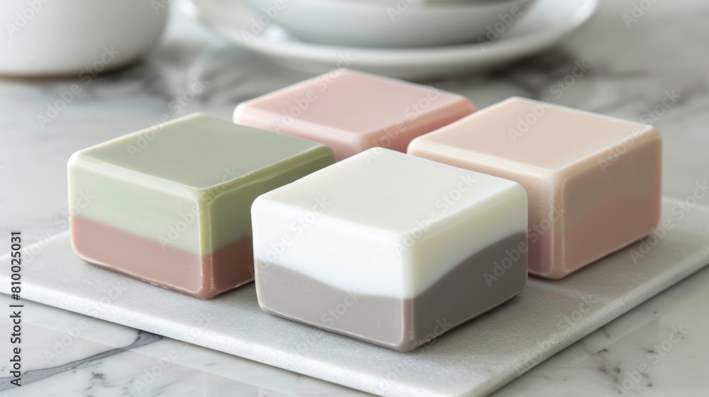 Two Tone Rectangular Soaps generative ai Two Tone Rectangular Soaps generative ai