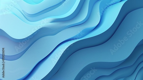 Light blue gradient or shadow abstract science background with curved pattern graphic.Wave flow shape design create decoration screen.
