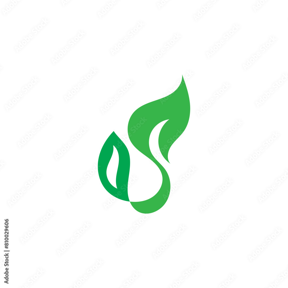 Leaf Nature Logo Design Template Vector Leaf Nature Logo Design Template Vector