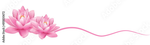 Lotus illustration for Vesak Day vector