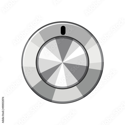 control dial knob cartoon. turn circle, regulator ui, circular radio control dial knob sign. isolated symbol vector illustration