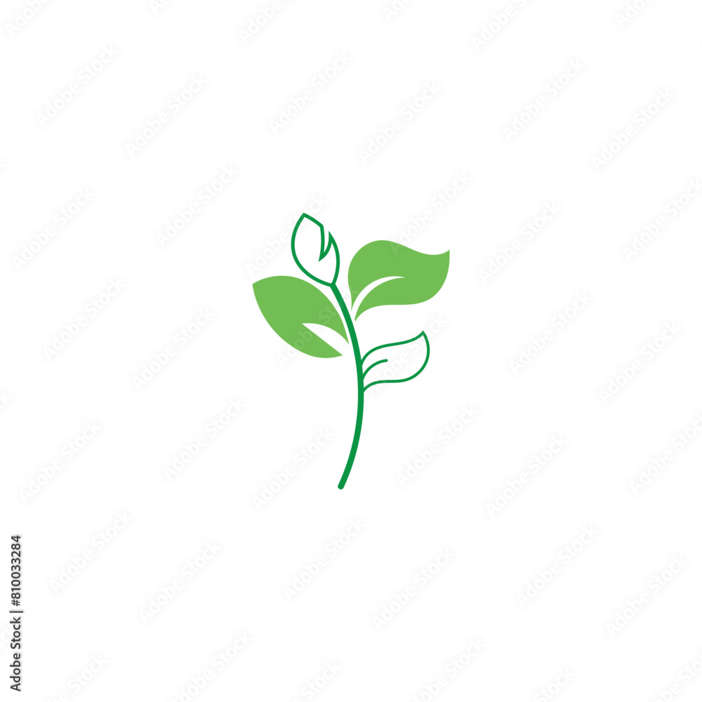 Leaf Nature Logo Design Template Vector Leaf Nature Logo Design Template Vector