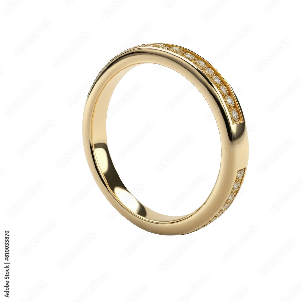 TRANSPARENT PNG ULTRA HD 8K A yellow gold ring adorned with small, symmetrical diamonds on a smooth band. Elegant for both casual and formal wear TRANSPARENT PNG ULTRA HD 8K A yellow gold ring adorned with small, symmetrical diamonds on a smooth band. Elegant for both casual and formal wear