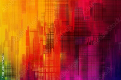 Abstract  colorful   background with square pattern and motion blur