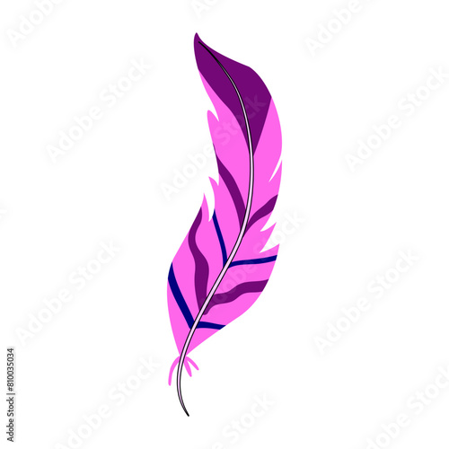 tropical feather exotic bird cartoon. nature plumage, green beautiful, wild yellow tropical feather exotic bird sign. isolated symbol vector illustration