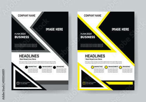 New Flyer Design Template Vector 