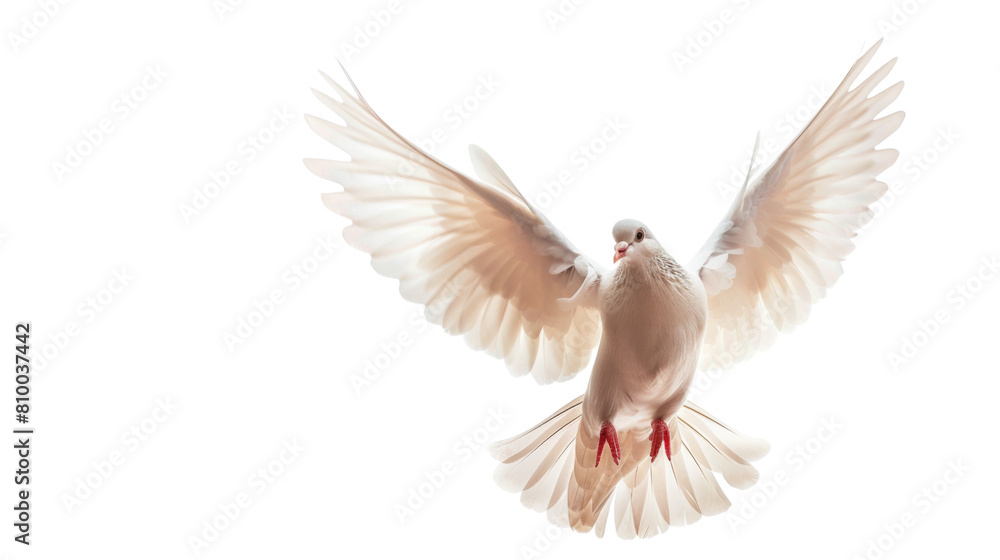 Obraz premium Dove isolated on white background, png transparent 