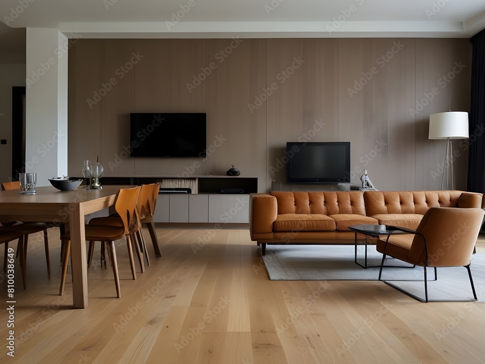 Rustic wooden bed against empty white wall. Scandinavian loft interior design of modern bedroom. Rustic wooden bed against empty white wall. Scandinavian loft interior design of modern bedroom.