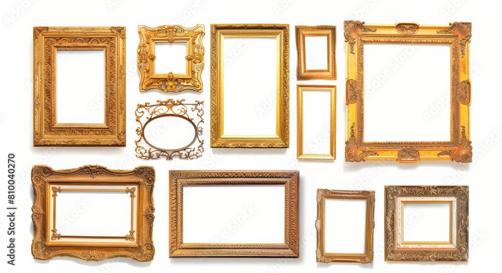 picture frame set isolated on white background picture frame set isolated on white background