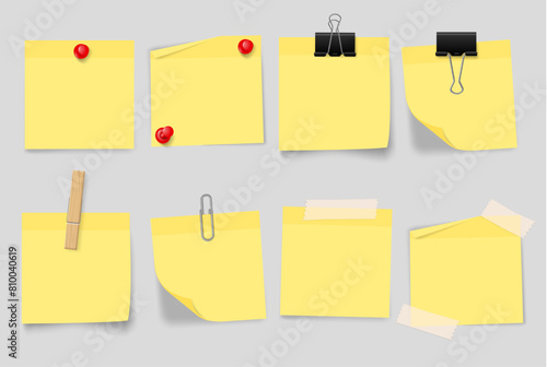 post it types tape clip binder clothespin types realistic