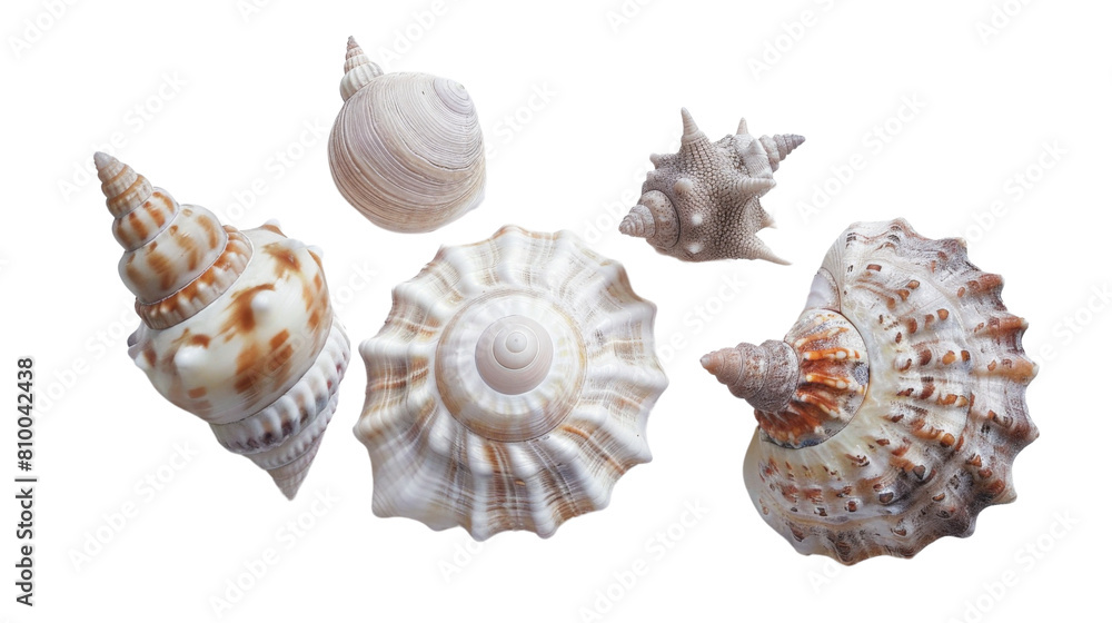 Decorations of seashell , ocean mollusk .. Underwater life , white background , png transparent Decorations of seashell , ocean mollusk .. Underwater life , white background , png transparent