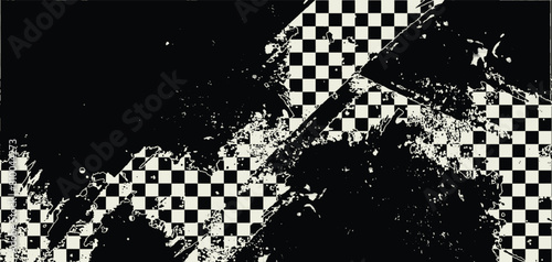 Grange black and white abstract background . Digital image with a psychedelic stripes. Abstract psychedelic stripes for digital wallpaper design ,geometric art,Optical illusion style