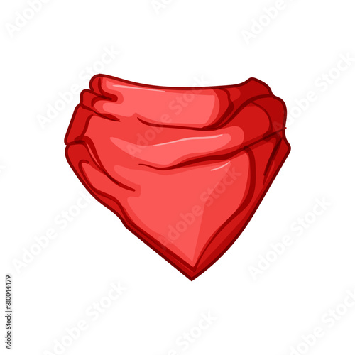 style handkerchief wild west cartoon. bandanna country, knot mask, headband kerchief style handkerchief wild west sign. isolated symbol vector illustration