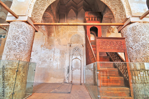 Canvastavla Interior of Jameh Mosque of Nain in Iran
