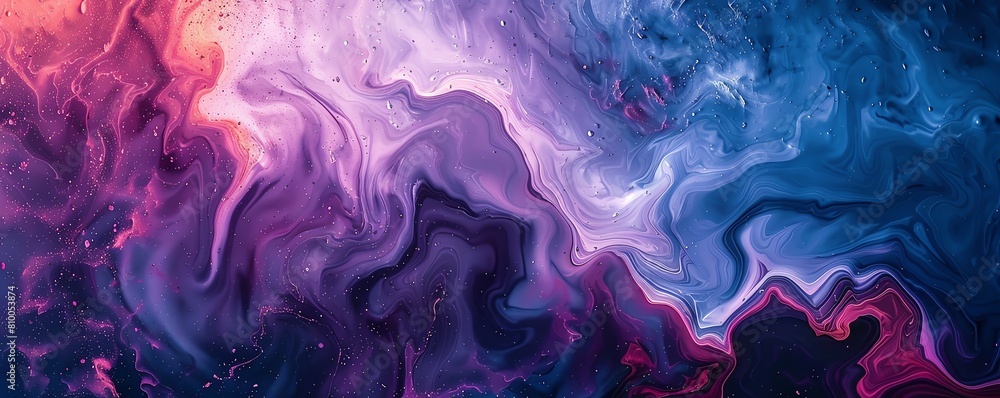 Vibrant abstract painting background, swirls of blue and purple, ideal for creative design space Vibrant abstract painting background, swirls of blue and purple, ideal for creative design space