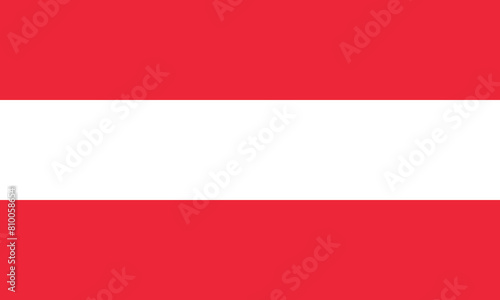 Austrian vector flag photo