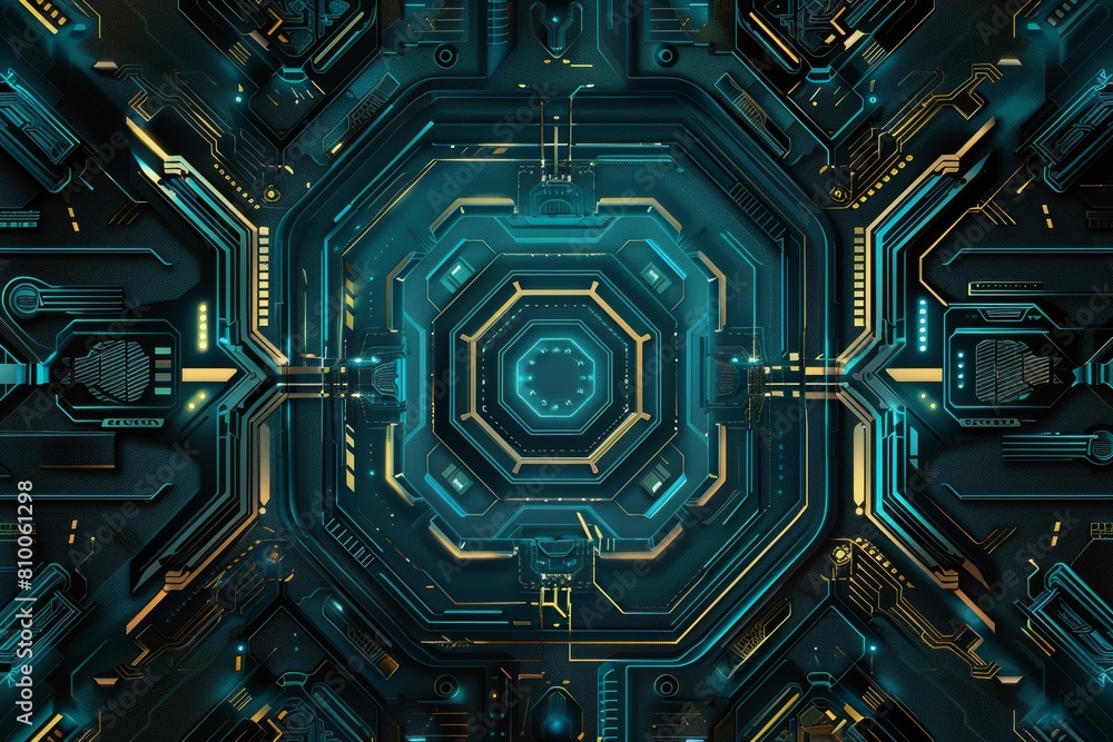 Art deco background with a futuristic twist for technology themes Art deco background with a futuristic twist for technology themes