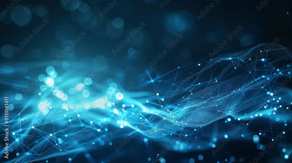 Digital handshake in cyberspace concept