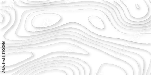 abstract morden Geometric layered curve line white abstract stripes of white background. topographic contours map background with geometric lines, topographic contours map background. 
