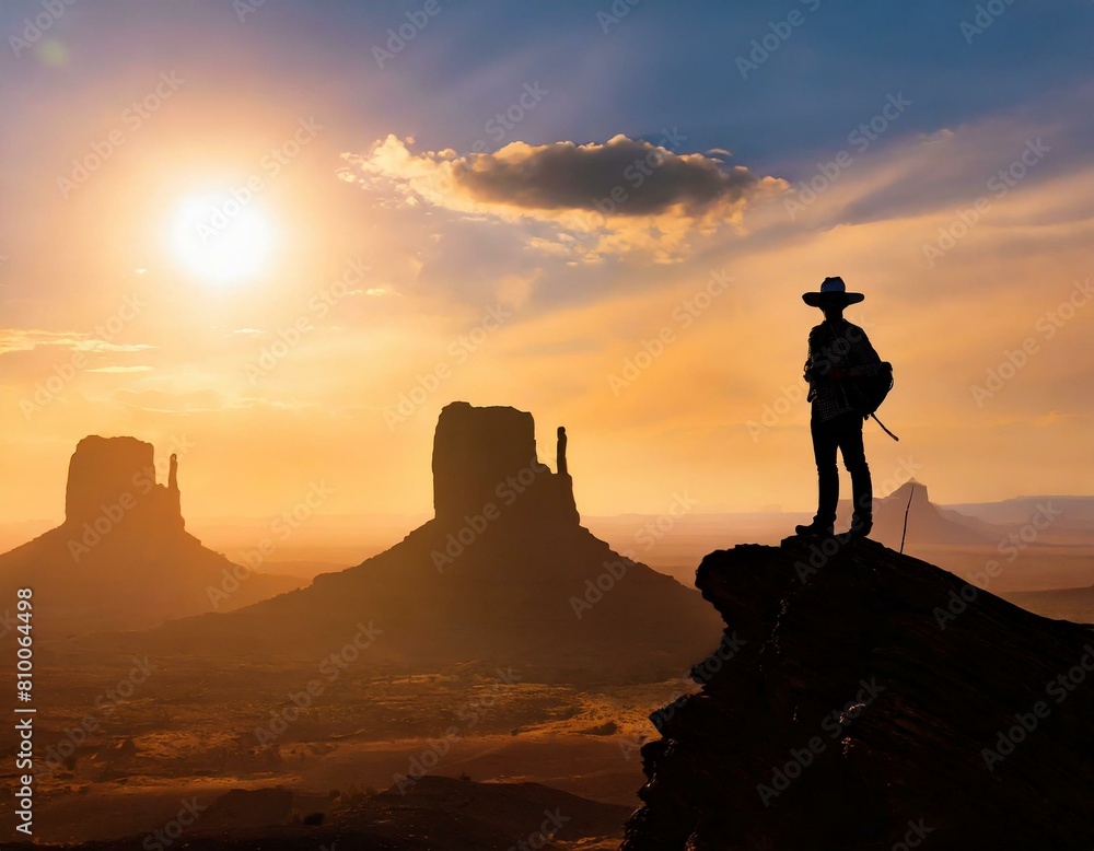 Fototapeta premium Rancher in the Field