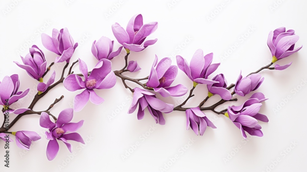 purple magnolia flowers postcard purple magnolia flowers postcard