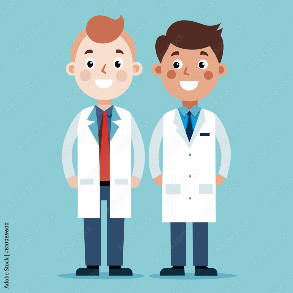 Happy male doctor vector illustration Happy male doctor vector illustration