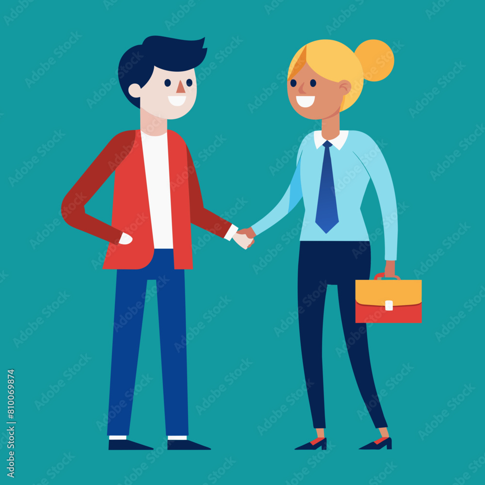 Vector illustration of Handshake communication
Vector illustration of Handshake communication