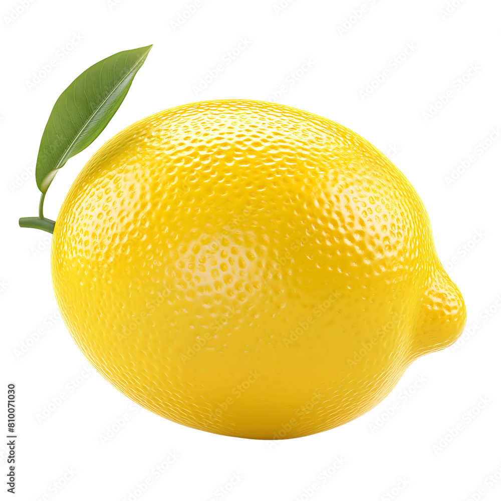 lemon isolated on transparent background Generative Ai. lemon isolated on transparent background Generative Ai.