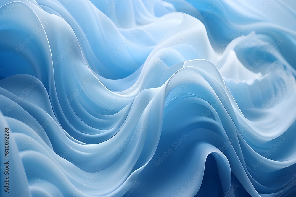 Tranquil wave: Ethereal blue and white pattern evoking fluidity and serenity Tranquil wave: Ethereal blue and white pattern evoking fluidity and serenity