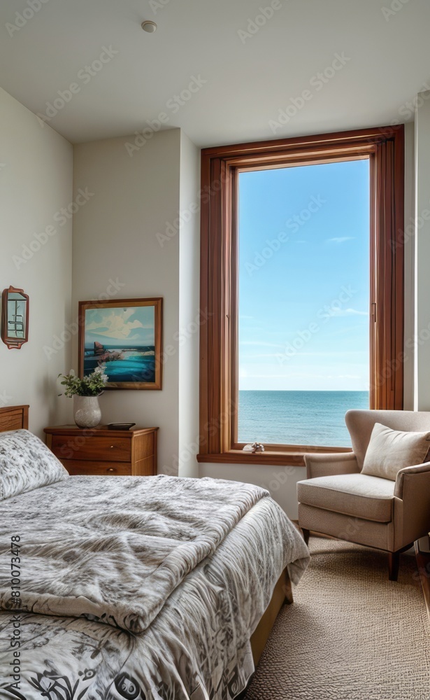 Relaxing Seaside Bedroom with Ocean View Relaxing Seaside Bedroom with Ocean View
