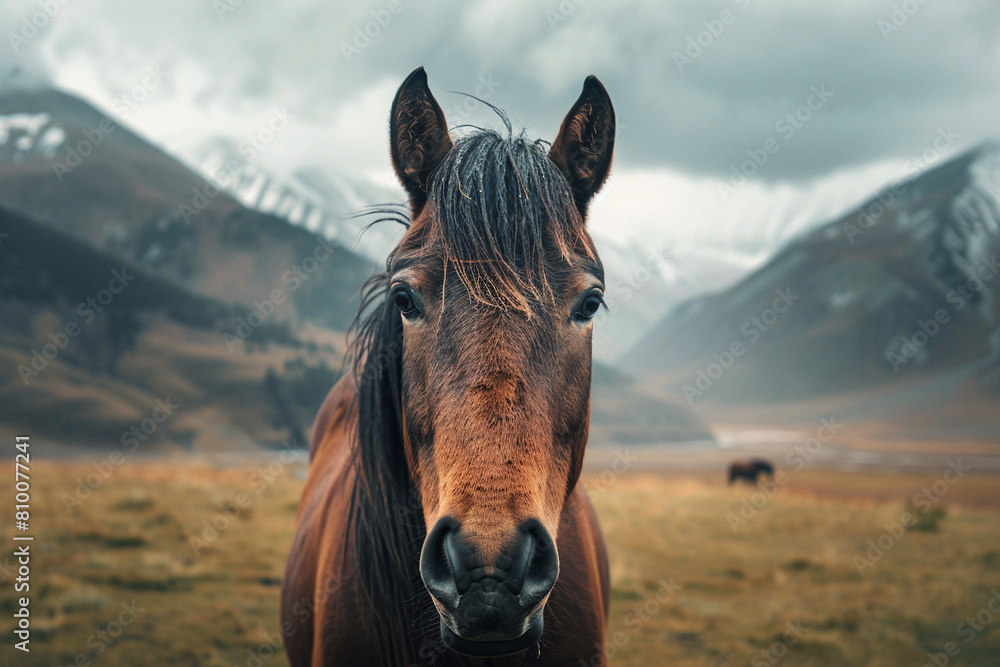 Obraz premium horse in the mountains