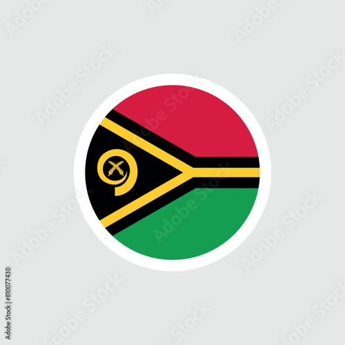 Free Download Flag of Vanuatu. Red-black-green flag with a boar's tusk. State symbol of the Republic of Vanuatu. - GFXLoad