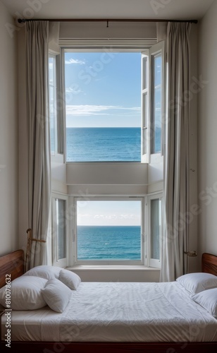 Relaxing Seaside Bedroom with Ocean View