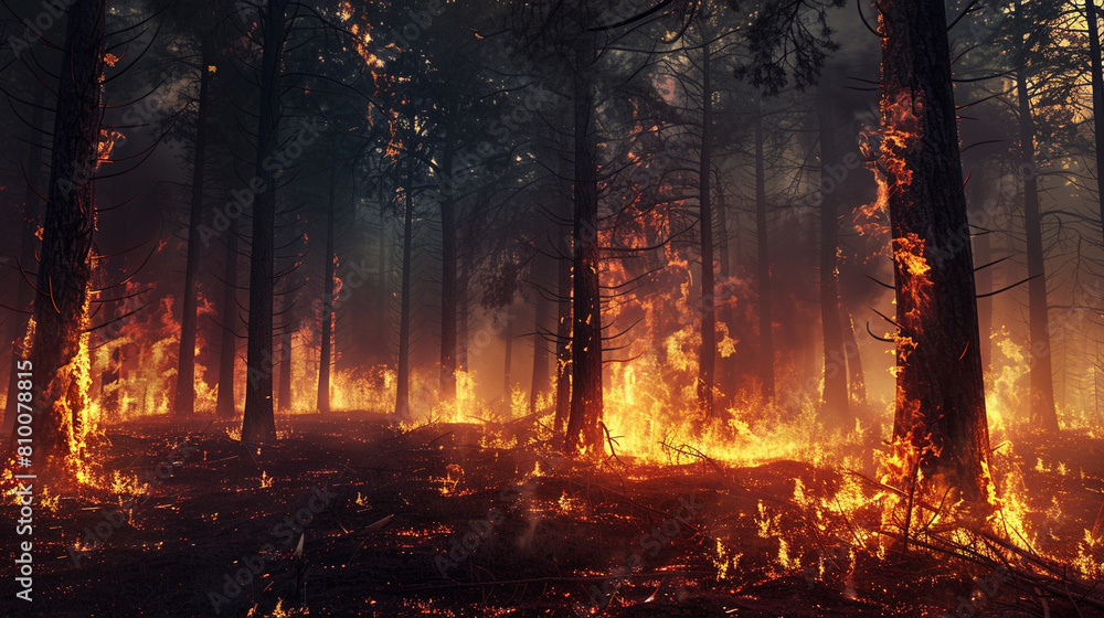 fire in the forest fire in the forest