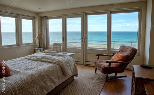 Relaxing Seaside Bedroom with Ocean View