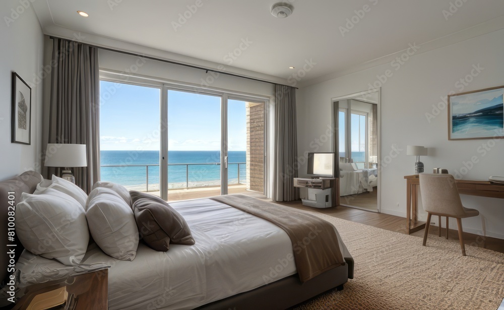 Relaxing Seaside Bedroom with Ocean View