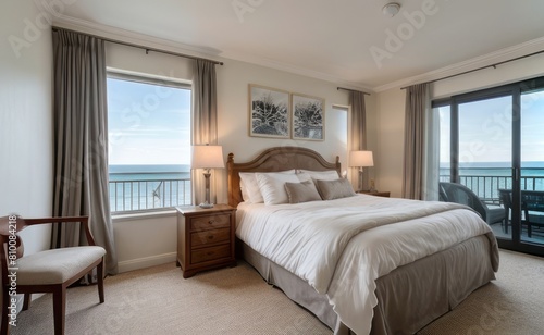 Relaxing Seaside Bedroom with Ocean View