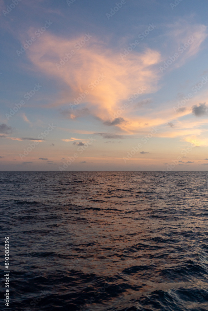 sunset over the ocean