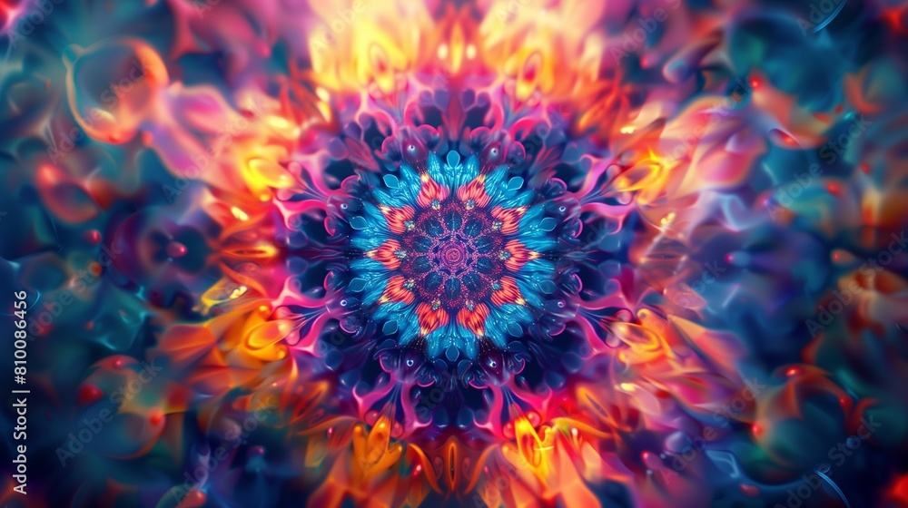 A kaleidoscope of vibrant colors blending seamlessly in an ethereal dance. A kaleidoscope of vibrant colors blending seamlessly in an ethereal dance.