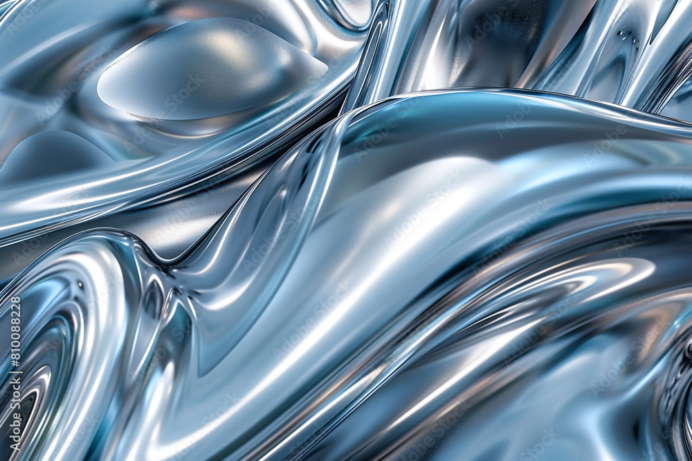 A metallic abstract wavy liquid background layout design is a visual representation of the future of technology A metallic abstract wavy liquid background layout design is a visual representation of the future of technology
