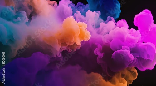 colorfull smoke abstract background photo