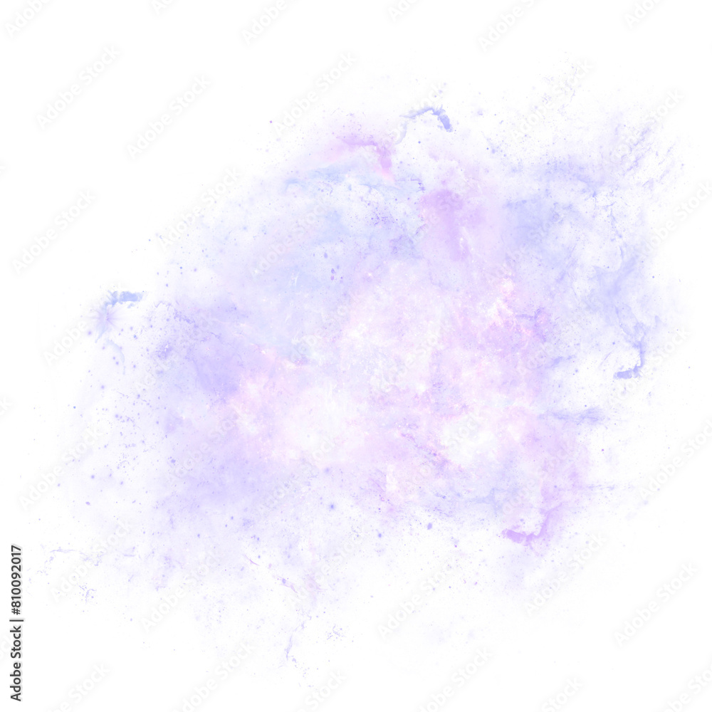 Fototapeta premium blue watercolor galaxy with stary splash transparent background clipart