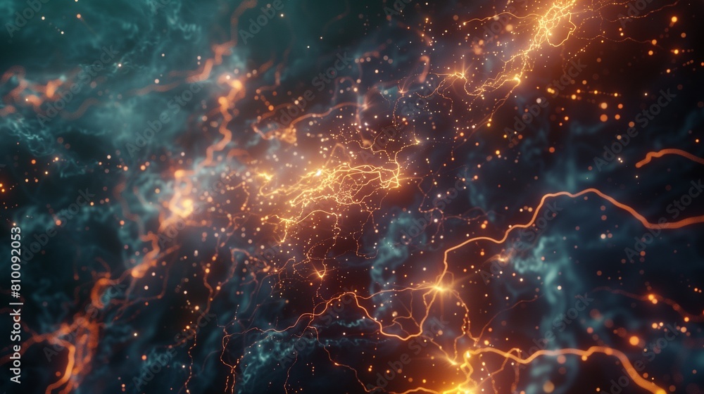 Electric currents crackling through the air, illuminating the darkness with sparks of inspiration. Electric currents crackling through the air, illuminating the darkness with sparks of inspiration.